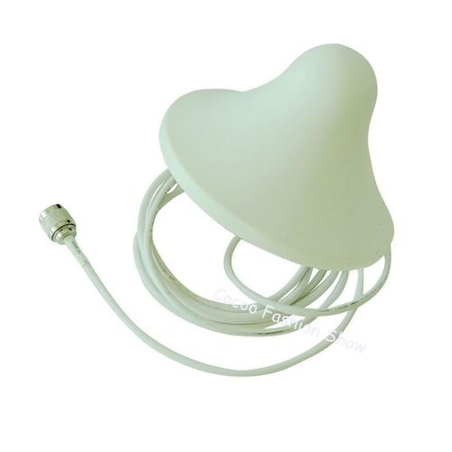 Zqtmax Indoor Ceiling Antenna 698-2700mhz 5dbi N Male For Cdma Gsm 2g 3g 4g 1900 2600-5m cabla