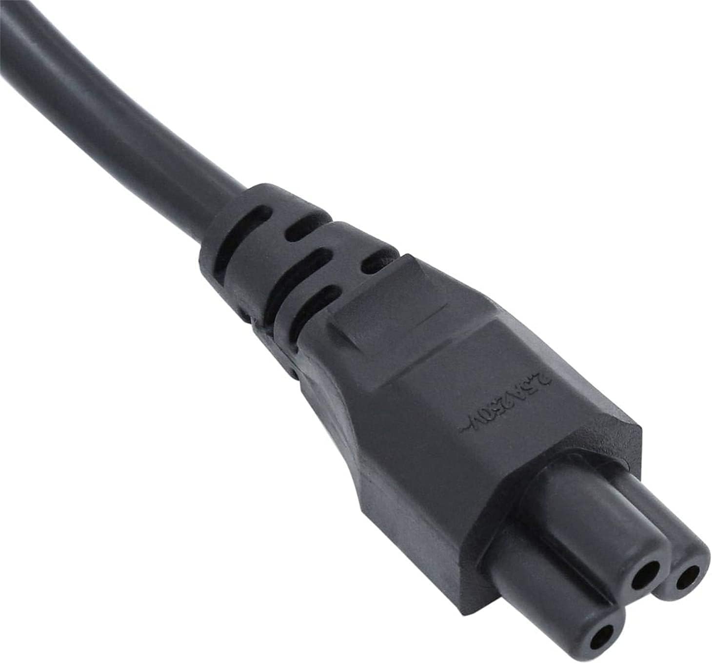 Laptop Power Cable - UK plug to C5 3 pin Laptop power lead - Image 5