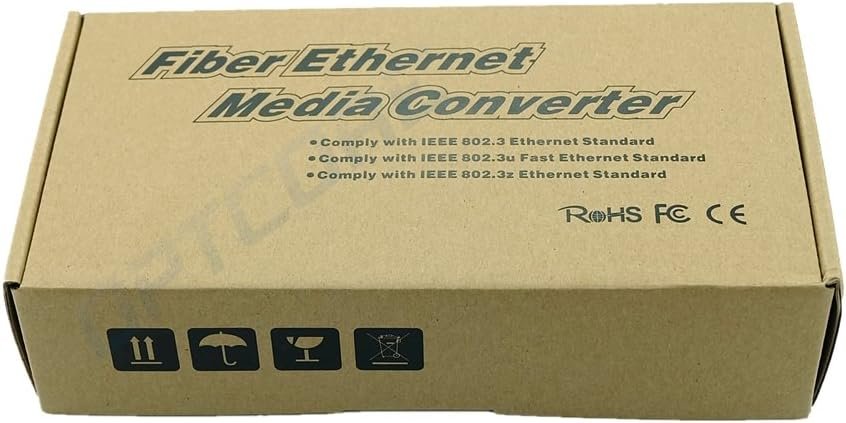 Multi-Mode Gigabit Ethernet Media Converter, 10/100/1000 Ethernet to Multi-Mode SC Fiber, Built-in Fiber Transceiver, up to 550m - Image 2