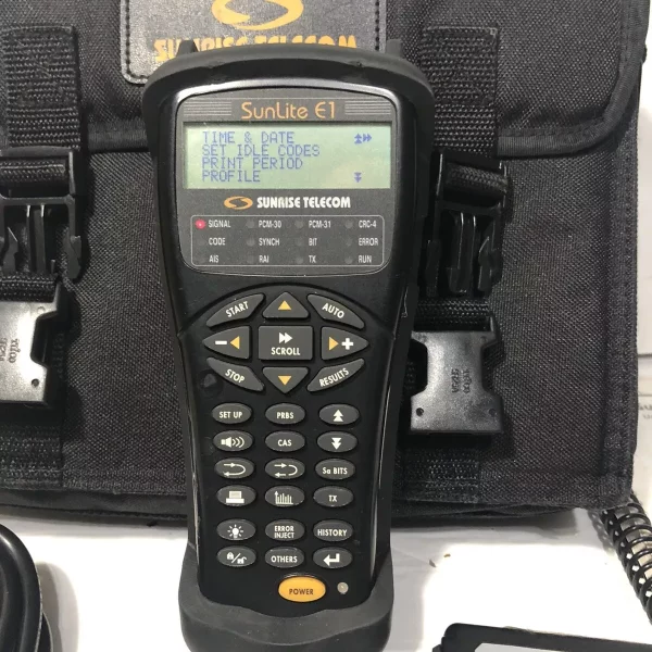 Ensemble de test de transmission Sunrise Telecom Sunlite E1 2M utilisé en excellent état