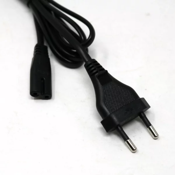 European Power Cord EU 2 Pin Plug to IEC C7 Figure 8 Socket Mains Lead 1.5M