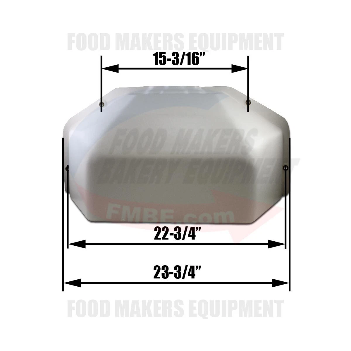 Erika Record (S009/F) Rear Square Cover For 11/30 Bakery Dough Divider Rounder - Image 4