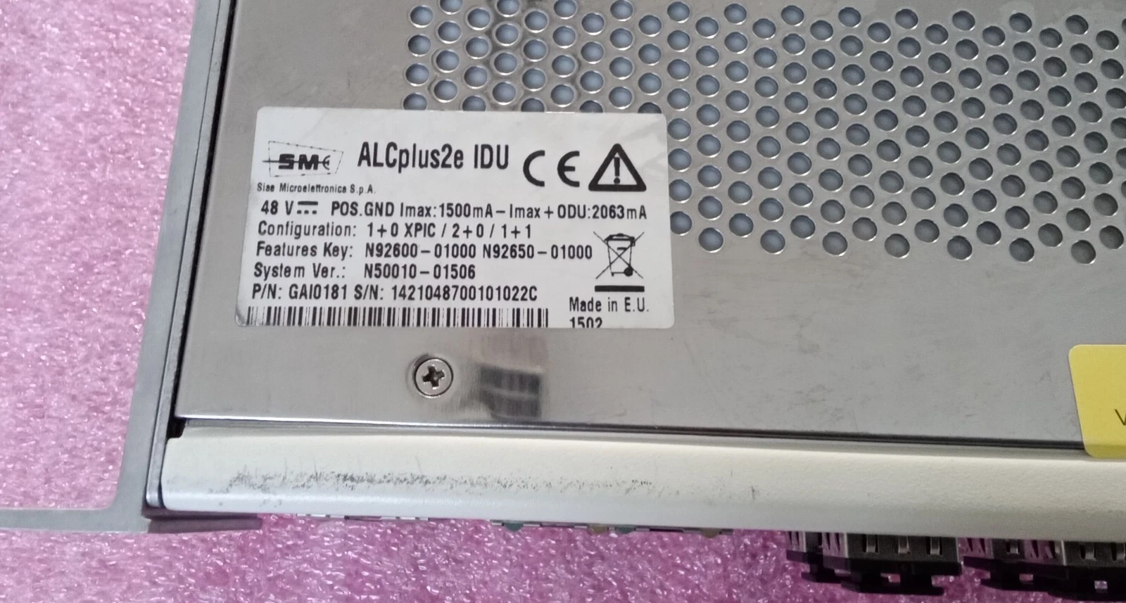 SIAE Microelectronics ALCplus2e IDU GAI0181 4GBE RJ45+2 IDU XPIC - Image 9